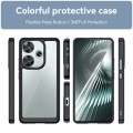 For Xiaomi Redmi Turbo 3 Colorful Series Acrylic Hybrid TPU Phone Case(Black)