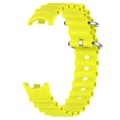 For Xiaomi Mi Band 8 Ocean Silicone Watch Band(Bright Yellow)