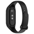 For Xiaomi Mi Band 8 Integrated Silicone Replacement Watch Band(Black)