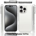 For iPhone 16 Pro Scratchproof Acrylic TPU Phone Case(Transparent)