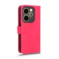 For Infinix Hot 40i Skin Feel Magnetic Flip Leather Phone Case(Rose Red)