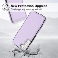 For Samsung Galaxy S21 FE 5G Leather Texture Full Coverage Phone Case(Purple)