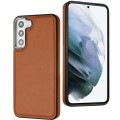 For Samsung Galaxy S23 Leather Texture Full Coverage Phone Case(Brown)