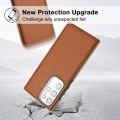 For Samsung Galaxy S23 Ultra Leather Texture Full Coverage Phone Case(Brown)