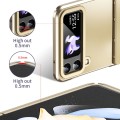 For Samsung Galaxy Z Flip4 5G Electroplating All-inclusive Phone Case with Hinge(Gold)