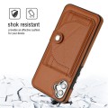 For Samsung Galaxy A04E / F04 / M04 Shockproof Leather Phone Case with Card Holder(Brown)