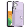 For Samsung Galaxy A54 5G Shockproof Leather Phone Case with Card Holder(Purple)