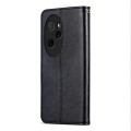 For Honor 100 Pro AZNS Sheepskin Texture Flip Leather Phone Case(Black)