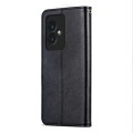 For Honor 100 AZNS Sheepskin Texture Flip Leather Phone Case(Black)