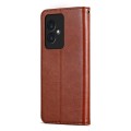 For Honor 100 AZNS Sheepskin Texture Flip Leather Phone Case(Brown)