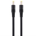 DC Power Plug 5.5 x 2.5mm Male to Male Adapter Connector Cable, Cable Length:1m(Black)