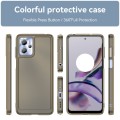 For Motorola Moto G23 Candy Series TPU Phone Case(Transparent Grey)