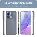 For Motorola Edge 2023 US Candy Series TPU Phone Case(Transparent Grey)