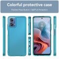 For Motorola Moto G34 Candy Series TPU Phone Case(Transparent Blue)