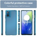 For Motorola Moto G04 Candy Series TPU Phone Case(Transparent Blue)