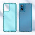 For Motorola Moto G24 Candy Series TPU Phone Case(Transparent Blue)