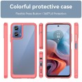 For Motorola Moto G34 Colorful Series Acrylic Hybrid TPU Phone Case(Red)