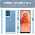 For Motorola Moto G04 Colorful Series Acrylic Hybrid TPU Phone Case(Blue)