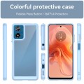 For Motorola Moto G24 Colorful Series Acrylic Hybrid TPU Phone Case(Blue)