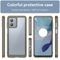For Motorola Moto G53 5G Colorful Series Acrylic Hybrid TPU Phone Case(Transparent Grey)