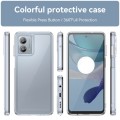 For Motorola Moto G53 5G Colorful Series Acrylic Hybrid TPU Phone Case(Transparent)
