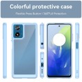 For Motorola Moto G24 Power Colorful Series Acrylic Hybrid TPU Phone Case(Blue)