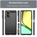 For Realme C67 4G Brushed Texture Carbon Fiber TPU Phone Case(Black)