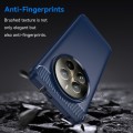 For Realme 12 Pro+ 5G Brushed Texture Carbon Fiber TPU Phone Case(Blue)