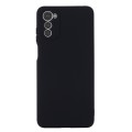 For Motorola Moto E32 4G Pure Color Liquid Silicone Shockproof Phone Case(Black)