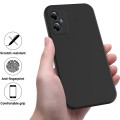 For Motorola Moto G54 Power Pure Color Liquid Silicone Shockproof Phone Case(Black)
