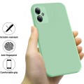 For Motorola Moto G54 Power Pure Color Liquid Silicone Shockproof Phone Case(Green)