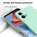 For Motorola Moto G34 Pure Color Liquid Silicone Shockproof Phone Case(Green)