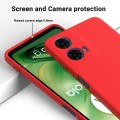 For Motorola Moto G24 Power Pure Color Liquid Silicone Shockproof Phone Case(Red)