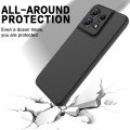 For Motorola Edge 50 Pro Pure Color Liquid Silicone Shockproof Phone Case(Black)