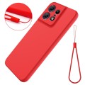 For Motorola Edge 50 Pro Pure Color Liquid Silicone Shockproof Phone Case(Red)
