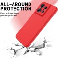 For Motorola Edge 50 Pro Pure Color Liquid Silicone Shockproof Phone Case(Red)
