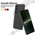 For Sony Xperia 1 VI Pure Color Liquid Silicone Shockproof Phone Case(Black)