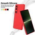 For Sony Xperia 1 VI Pure Color Liquid Silicone Shockproof Phone Case(Red)
