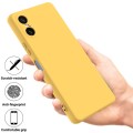 For Sony Xperia 5 VI Pure Color Liquid Silicone Shockproof Phone Case(Yellow)