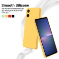For Sony Xperia 5 VI Pure Color Liquid Silicone Shockproof Phone Case(Yellow)