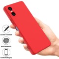 For Sony Xperia 5 VI Pure Color Liquid Silicone Shockproof Phone Case(Red)