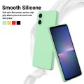 For Sony Xperia 5 VI Pure Color Liquid Silicone Shockproof Phone Case(Green)