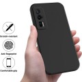 For Xiaomi Poco F5 Pro 5G Pure Color Liquid Silicone Shockproof Phone Case(Black)