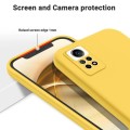 For Xiaomi Redmi Note 12 Pro 4G Pure Color Liquid Silicone Shockproof Phone Case(Yellow)