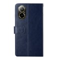 For Realme C67 4G HT01 Y-shaped Pattern Flip Leather Phone Case(Blue)