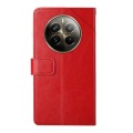 For Realme 12 Pro/12 Pro+ Global HT01 Y-shaped Pattern Flip Leather Phone Case(Red)
