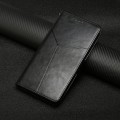 For Realme 12 Pro/12 Pro+ Global HT01 Y-shaped Pattern Flip Leather Phone Case(Black)