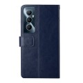 For Realme C65 4G HT01 Y-shaped Pattern Flip Leather Phone Case(Blue)