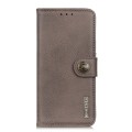 For OPPO Reno11 5G Global KHAZNEH Cowhide Texture Flip Leather Phone Case(Khaki)