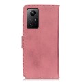 For Xiaomi Redmi Note 12S 4G KHAZNEH Cowhide Texture Flip Leather Phone Case(Pink)